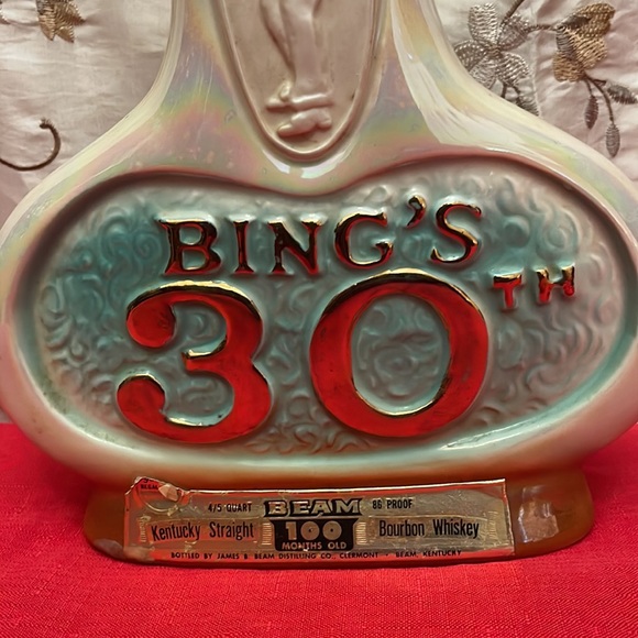 Jim Beam ( EMPTY) Decanter. Bing Crosby. The 30th BING - Picture 3 of 9